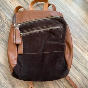 Handmade leather backpack